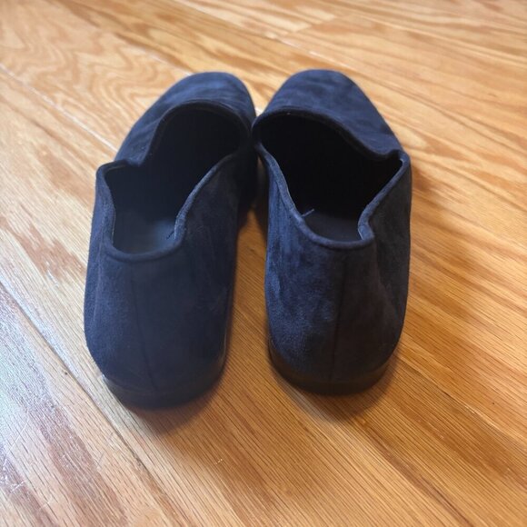 VINCE Vero Cuoio Paz Square Toe Flats Suede Women’s Size 6.5M Color Navy Blue - Picture 2 of 4